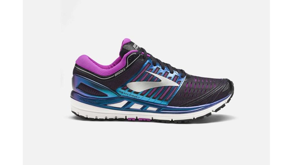 Brooks Transcend 5 Womens Road Running Shoes, Black/Purple/Multi, 5 US, Medium, 1202631B023.050