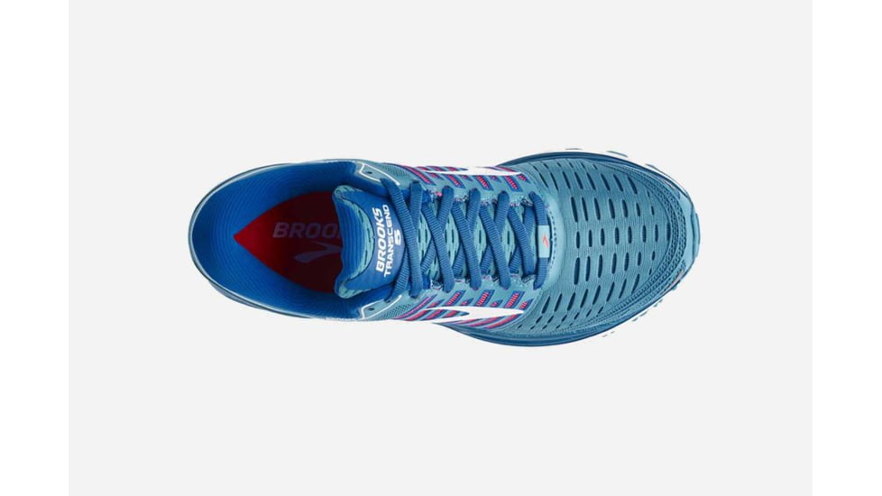 Brooks Transcend 5 Womens Road Running Shoes, Blue/Pink/White, 5 US, Medium, 1202631B474.050