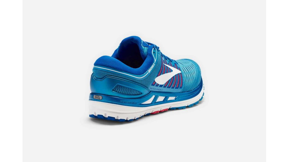 Brooks Transcend 5 Womens Road Running Shoes, Blue/Pink/White, 5 US, Medium, 1202631B474.050