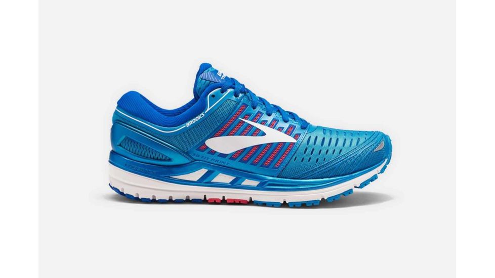 Brooks Transcend 5 Womens Road Running Shoes, Blue/Pink/White, 5 US, Medium, 1202631B474.050
