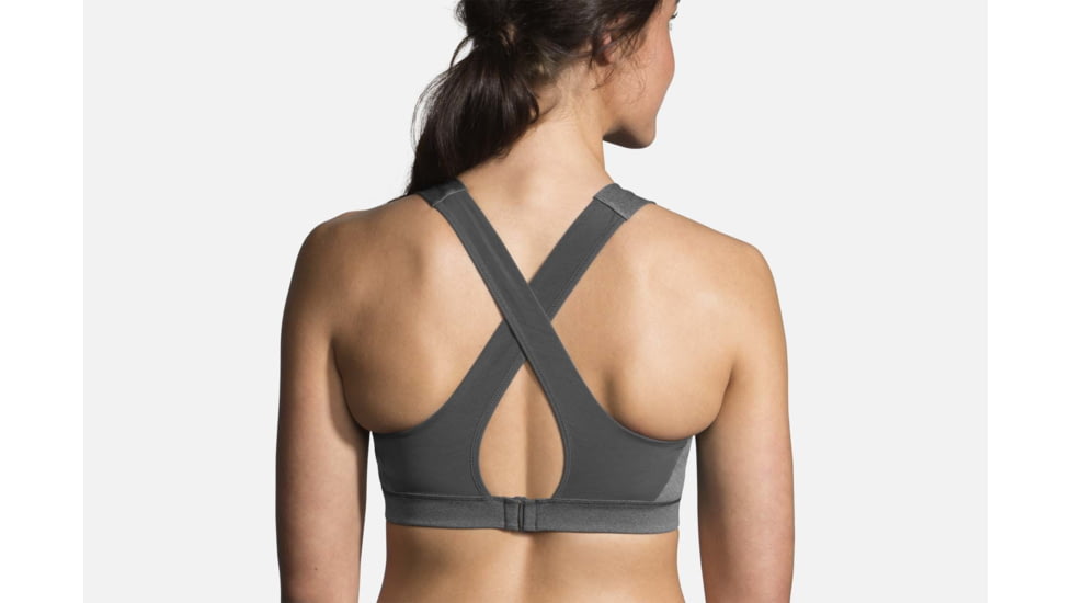 Brooks UpLift Crossback Bra, Heather Asphalt, Extra Small 300616-Heather Asphalt-XS