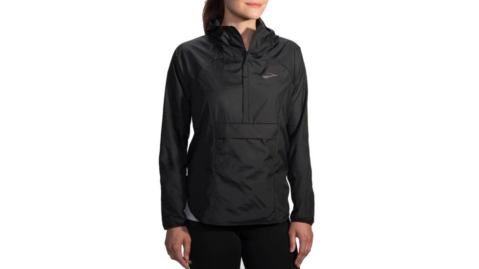 Brooks Women's Cascadia Shell Running Jacket, Black, Small, 210993001.025