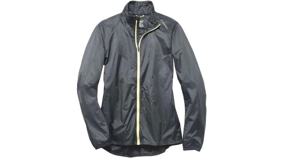 Brooks Women's LSD Runnig Jacket, Asphalt/Reed, Large, 221135010.035