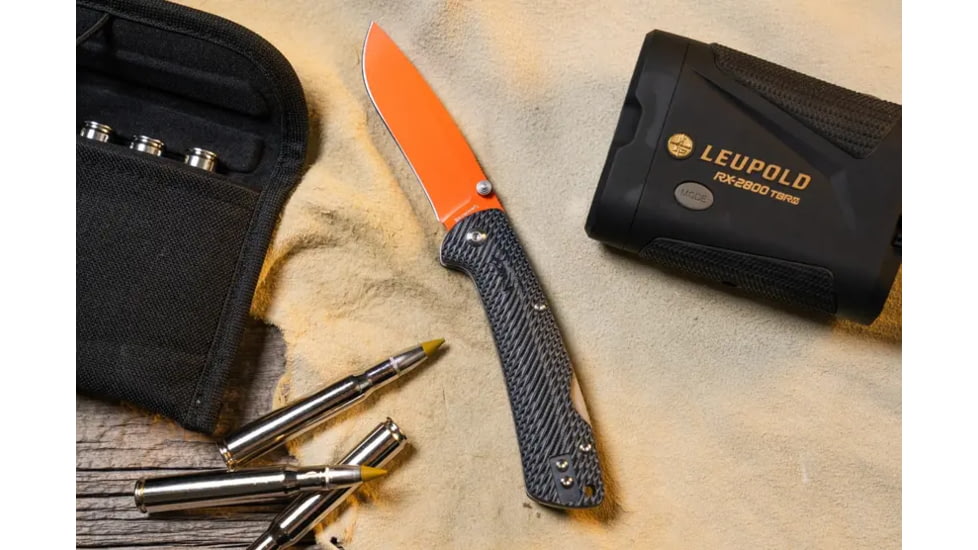 Browning Back Country Folding Knife - Box, 3in, D2 High Carbon Steel, Drop Point, G10 Handle, N, 3220524B