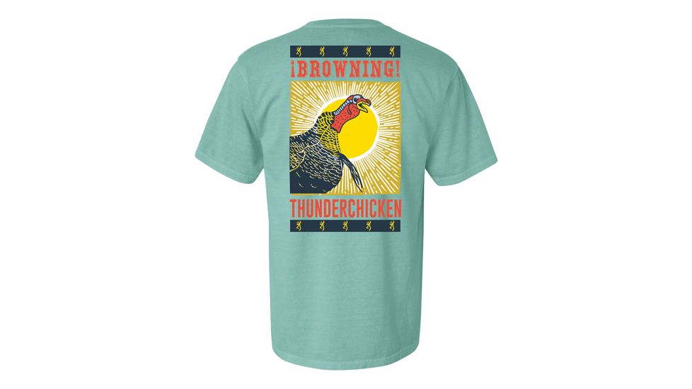 Browning Bg Men's T-shirt Thunder Chicken X-large Mint