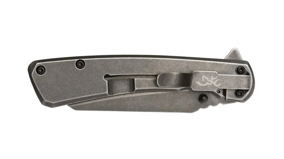 Browning Branded Rock Field 3in Assisted Opening Folding Knife, 7Cr17Mov, Wharncliffe, G10 Handle, N, 3220512