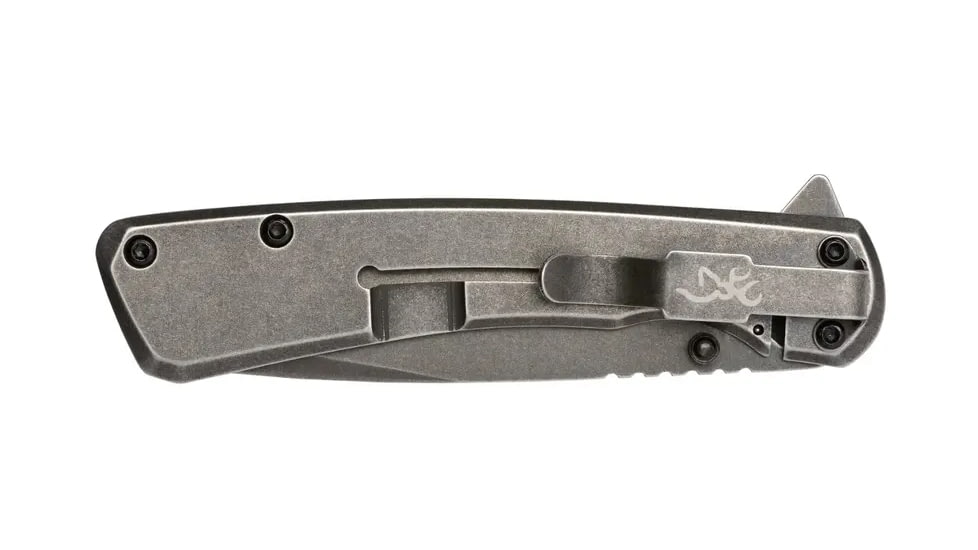 Browning Branded Rock Field Assisted Opening Folding Knife, 3in, 7Cr17Mov, Wharncliffe, G10 Handle, N, 3220514