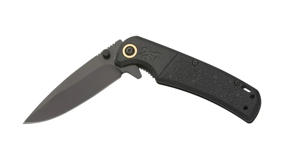 Browning Buckmark Slim Folding Knives - Box, 3.125in, D2 High Carbon Steel, Drop Point, Laminate Handle, N, 3220505B