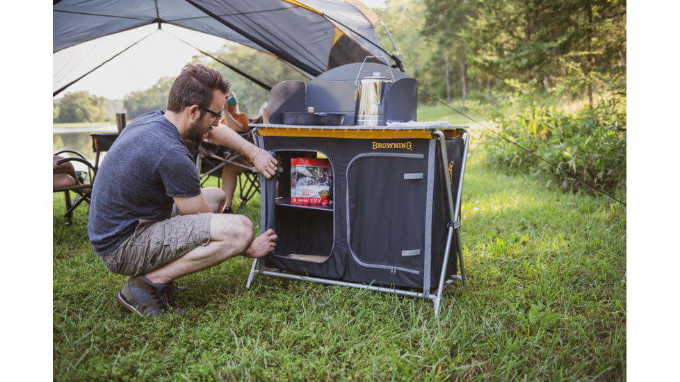 Browning Camping Basecamp Cook Station, Black/Silver, 8549800