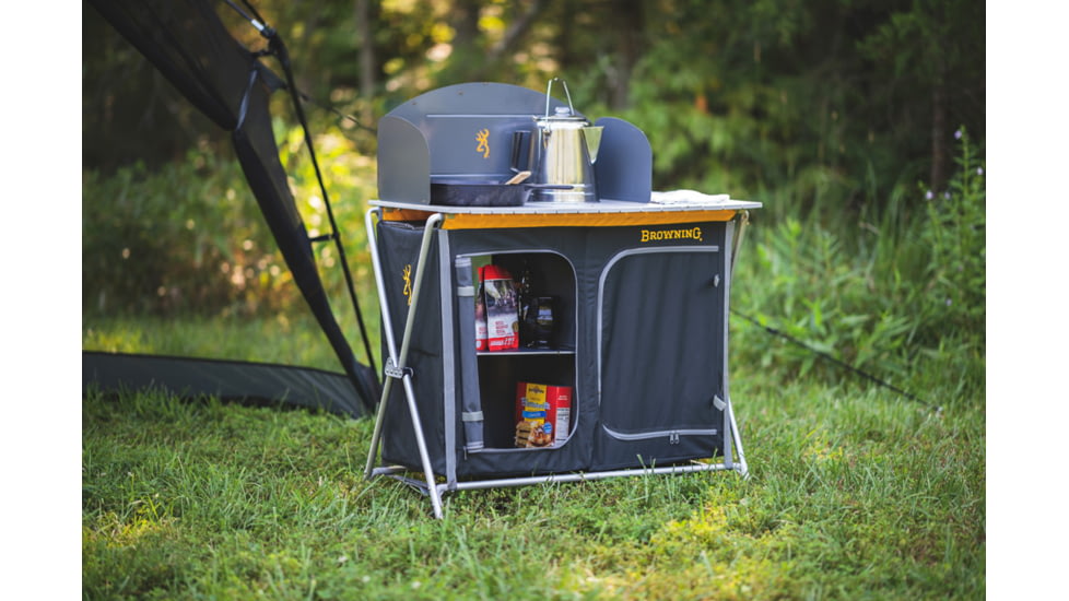 Browning Camping Basecamp Cook Station, Black/Silver, 8549800