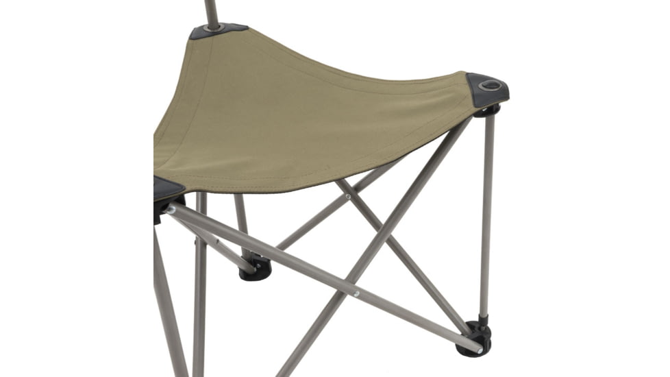 Browning Camping Dakota Lightweight Tri-leg Chair, Khaki/Coal, 8510001