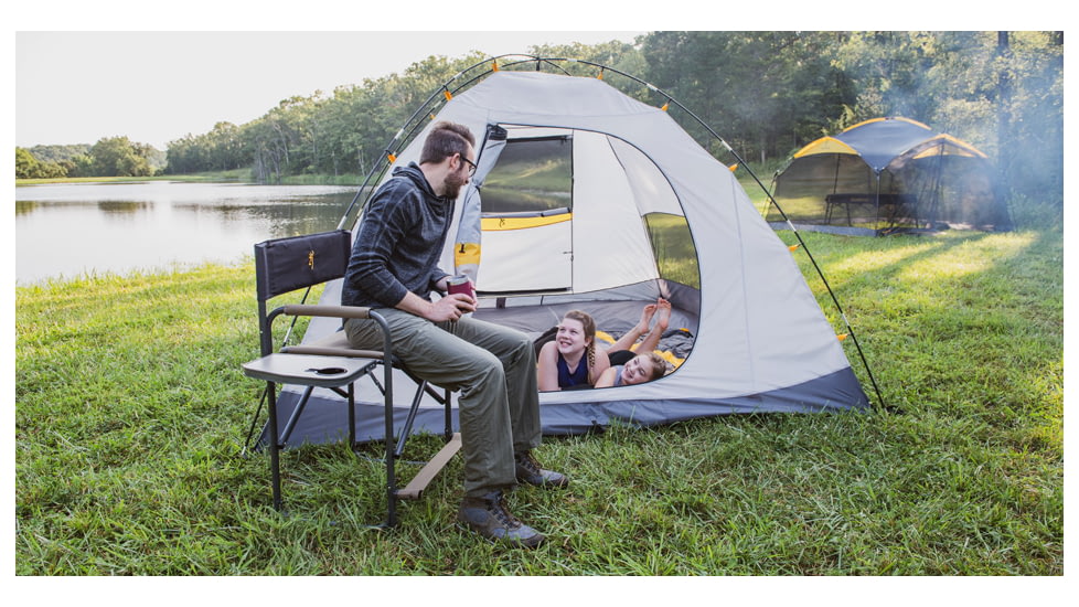 Browning Camping Directors XT Plus Folding Chair, Khaki/Coal, 8532921