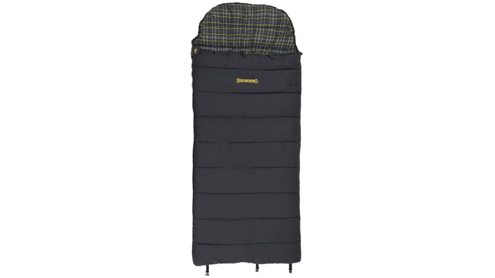 Browning Camping Klondike -30 Degrees Sleeping Bag, Charcoal, 4893918