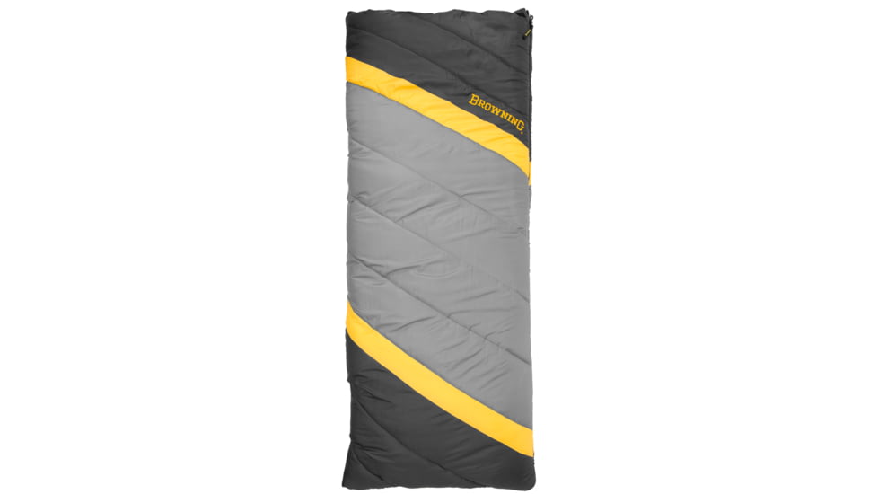 Browning Camping Side-by-Side 0 Double-Wide Sleeping Bag, Gray/Charcoal, 4859936