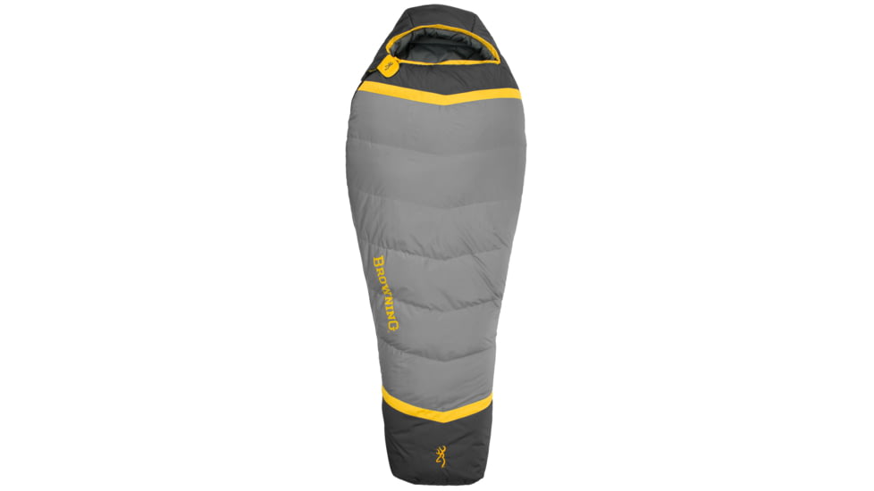 Browning Camping Vortex 20 Sleeping Bag, Gray/Charcoal, 4813036