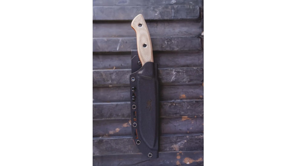 Browning Desolation Fixed Blade Knife, 6in, 440-C, Drop Point, G10 Handle, Black, 3220517B