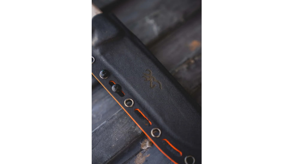 Browning Desolation Fixed Blade Knife, 6in, 440-C, Drop Point, G10 Handle, Black, 3220517B