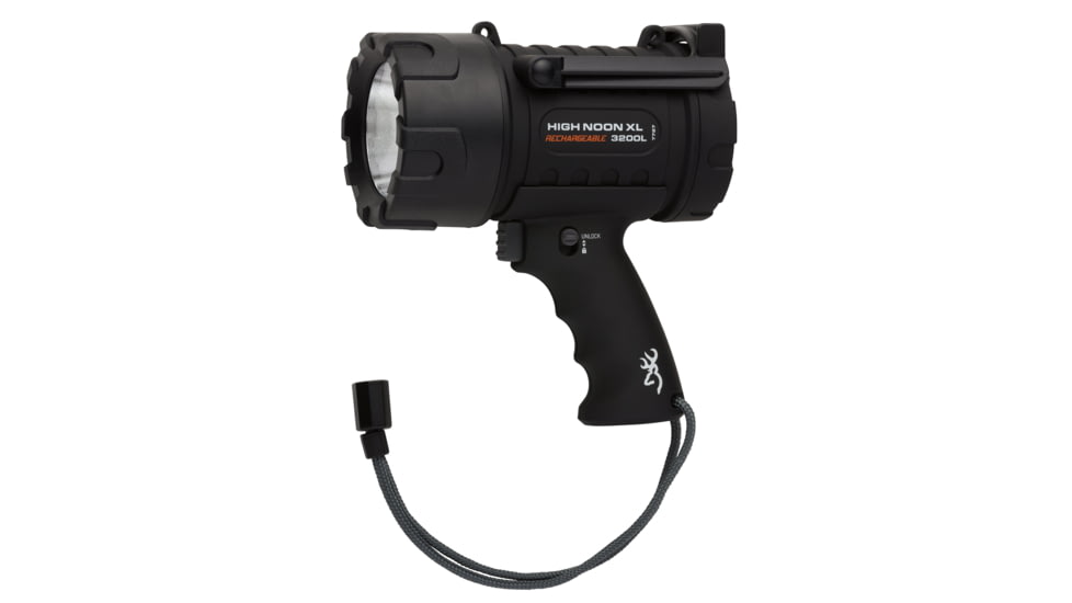 Browning High Noon XL Rechargeable 3200 Lumens LED Spotlight w/Power Bank, 3717787