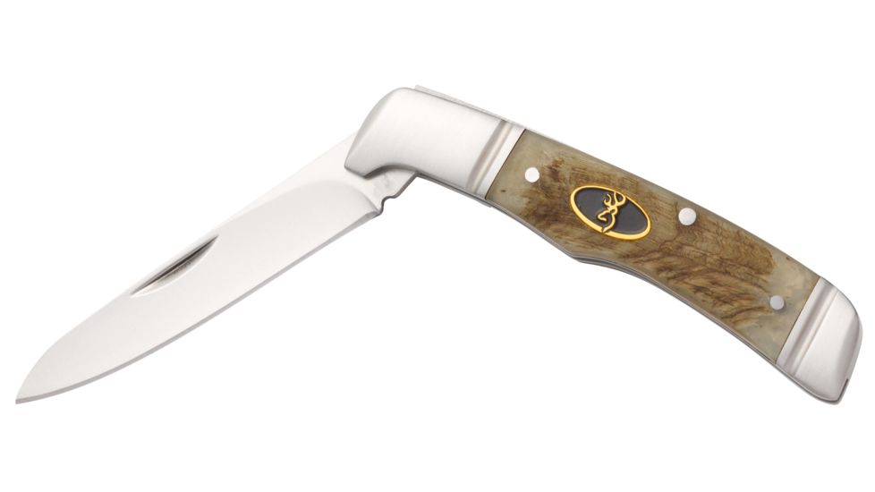 Browning Joint Venture Sheep Horn Folding Knife, Boxed, 3220011B