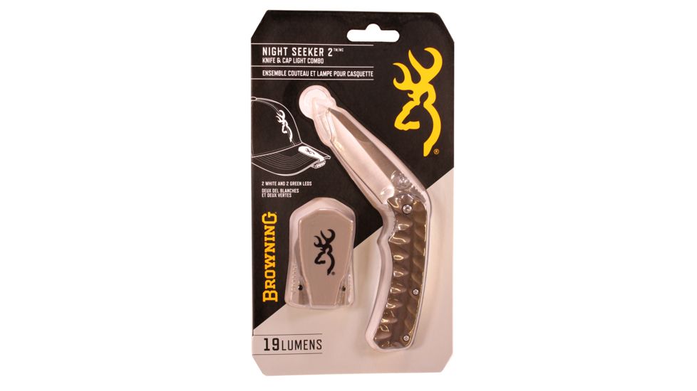 Browning Knife &amp; light Combo,NS2 light knife tan 3712465