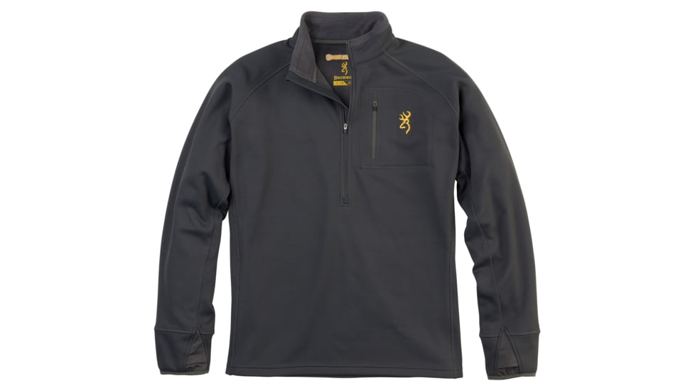 Browning Monroe 1/4 Zip Shirt - Mens, Carbon Gray, Medium, 3010977902