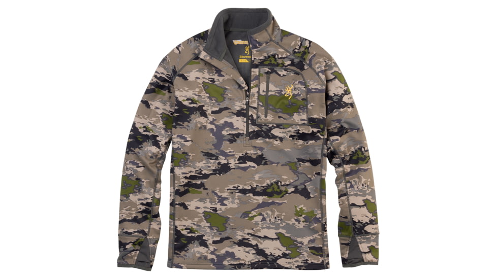 Browning Monroe 1/4 Zip Shirt - Mens, Ovix, Large, 3010973403