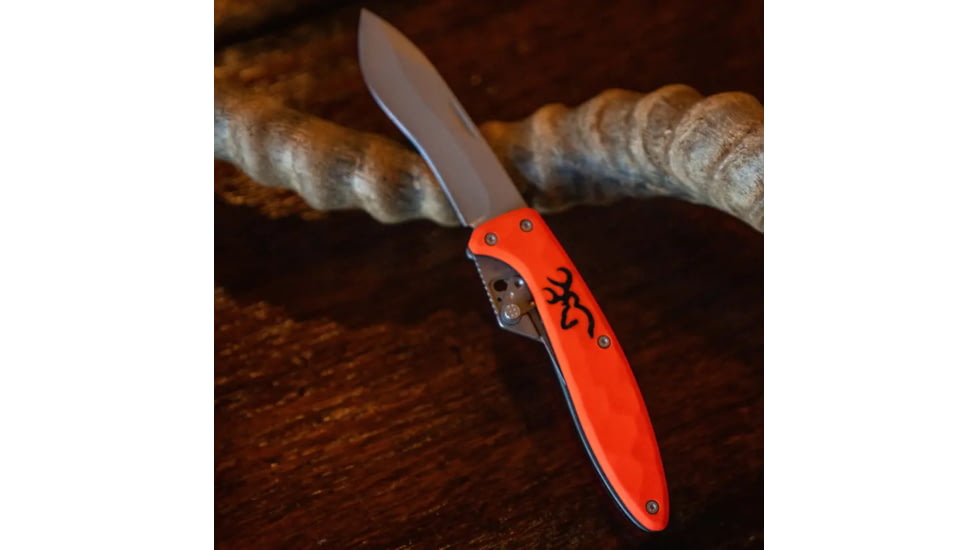 Browning Primal 2 Blade Folding Knife - Box, 2.75in, HRC 50-55/HRC 55-59, Drop Point/Scalpel, Composite Handle, N, 3220462B