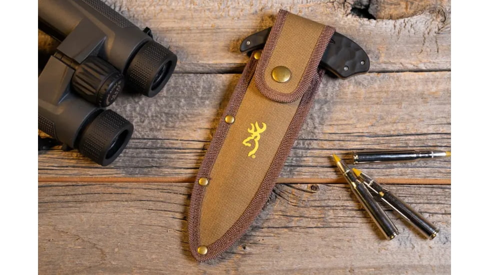 Browning Primal Bone Saw - Box, 5.25in, 8Cr13MoV, Polymer/Rubber Handle, Black, 3220425B