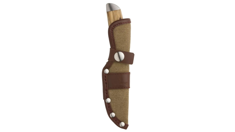 Browning Sage Creek Fixed Blade Knife - Box, 3in, 9Cr14MoV, Drop Point, Wood Handle, Canvas, 3220535B