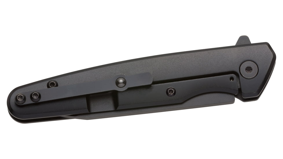 Browning Tie Fork Folder 3in Knife, Drop Point, D2 Steel Blade, Titanium Handle, Black, 3220472