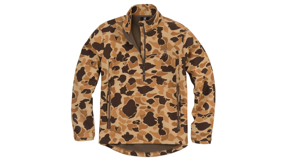 Browning Wicked Wing 1/4 Zip Smoothbore Jacket - Mens, Vintage Tan, Small, 3016711201