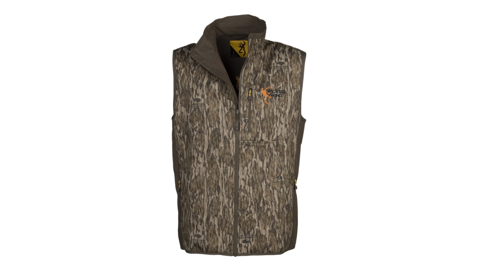 Browning Wicked Wing Field Pro Vest - Mens, Large, Mossy Oak Bottomland, 3050421903