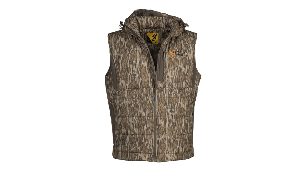 Browning Wicked Wing Insulated Vest - Mens, 2XL, Mossy Oak Bottomland, 3050431905