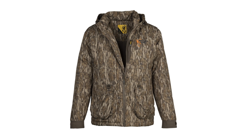 Browning Wicked Wing Waterfowl Insulated Wader Jacket - Mens, Small, Mossy Oak Bottomland, 3040201901