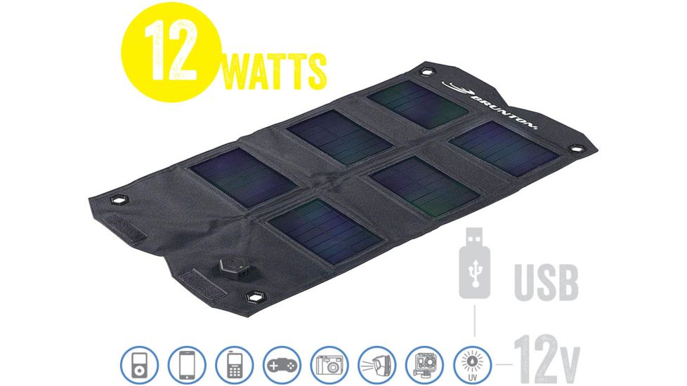 Brunton Explorer 10 Foldable Solar Panel, 10 Watts, 12v and USB output F-EXPLORER10
