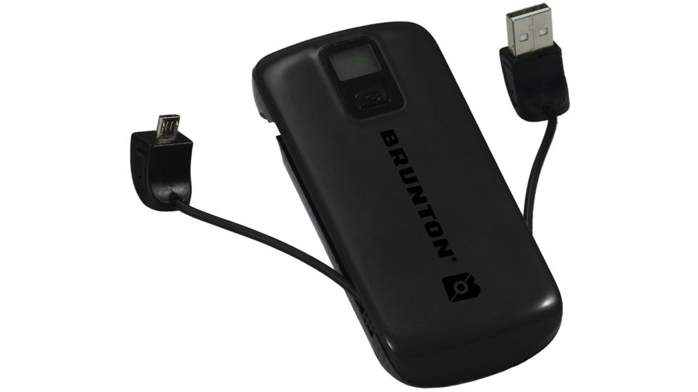 Brunton Metal 4400 Portable Charger, Black F-METAL-BK