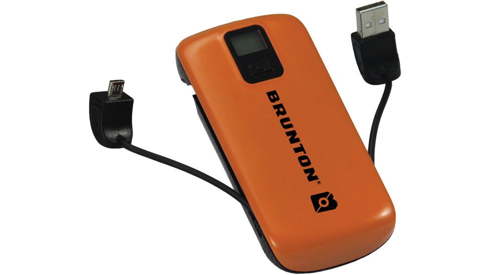 Brunton Metal 4400 Portable Charger, Orange F-METAL-OR