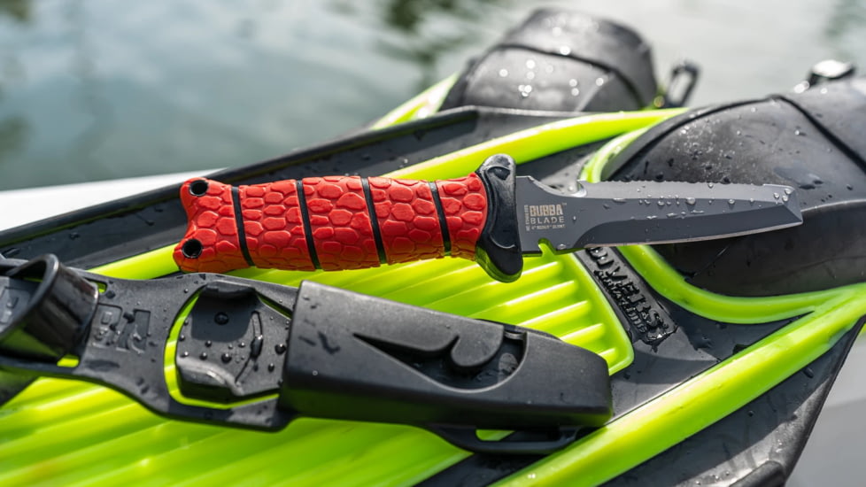 Bubba Blade Blunt Scout Knife, 4in, Ti-N Coated Blade, 9in, Textured Handle, 1107809