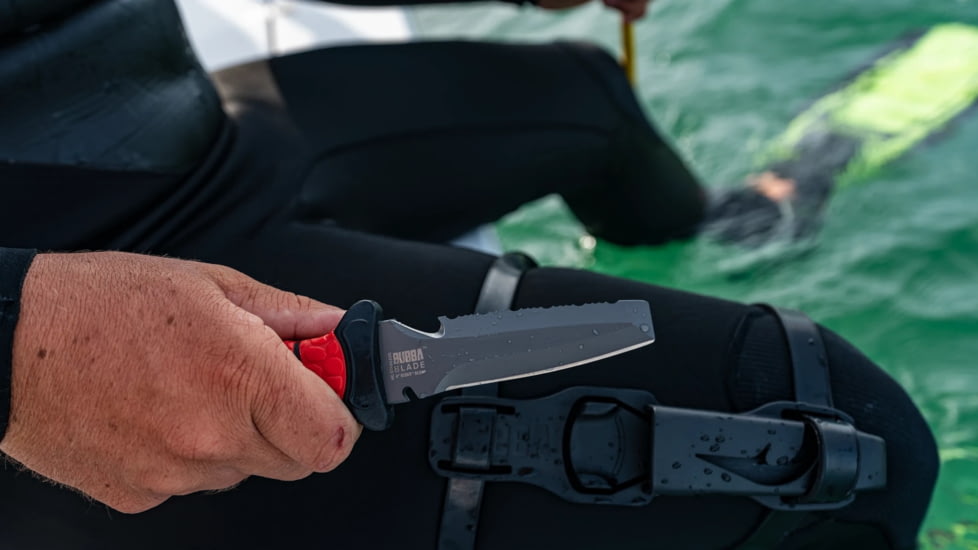 Bubba Blade Blunt Scout Knife, 4in, Ti-N Coated Blade, 9in, Textured Handle, 1107809