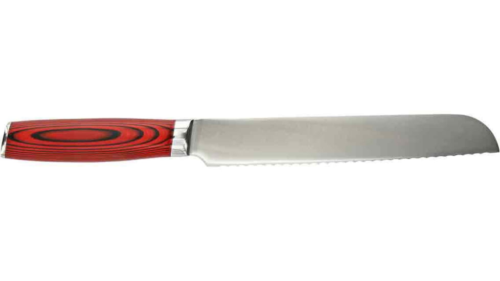 Bubba Blade Chef Series Serrated Kitchen Knife, 8in, Stainless Steel, G10 Handle, 1114267