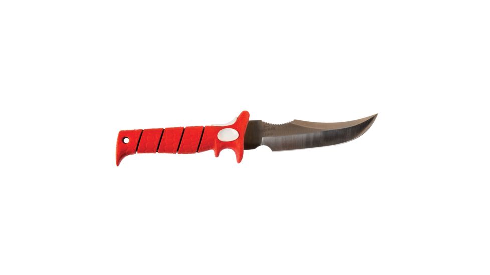 Bubba Blade Fixed Hunting 7in Knife, Carbon Stainless Steel Blade, Red Handle BB1-WD