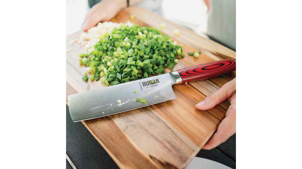 Bubba Blade Nakiri Kitchen Knife, 6.5in, Stainless Steel, G10 Handle, 1151297