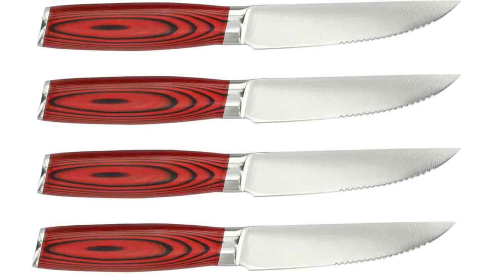 Bubba Blade Steak Kitchen Knife Set, 4.5in, Stainless Steel, G10 Handle, 1137660