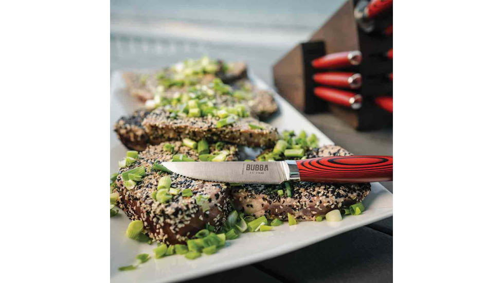 Bubba Blade Steak Kitchen Knife Set, 4.5in, Stainless Steel, G10 Handle, 1137660