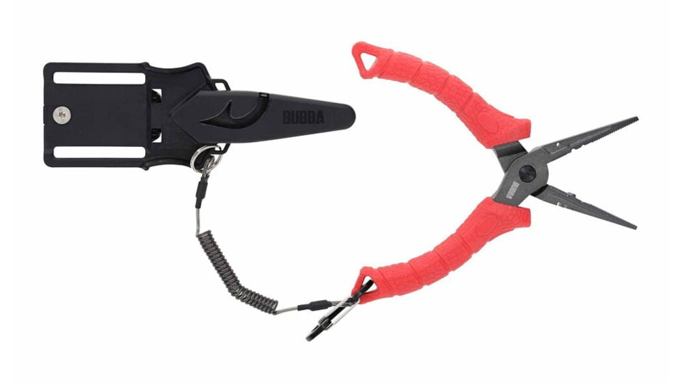 Bubba Forged Fishing Pliers, 7.5in, Red, 1207220
