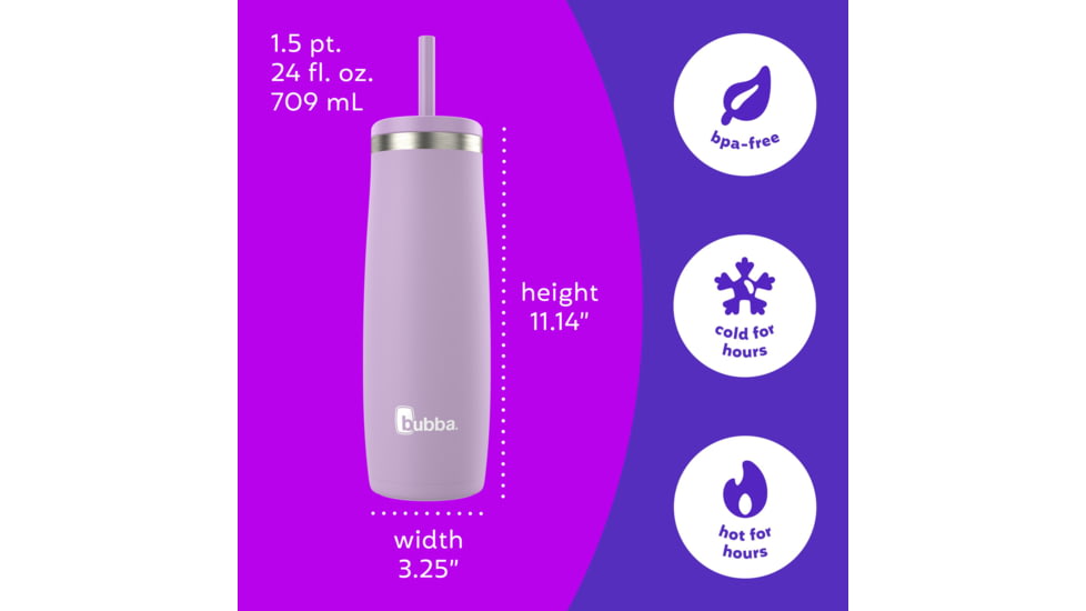 Bubba Radiant Tumbler Case, 24 oz, Lilac Dream Rubb, 24, BBSSRADTUMH24-3