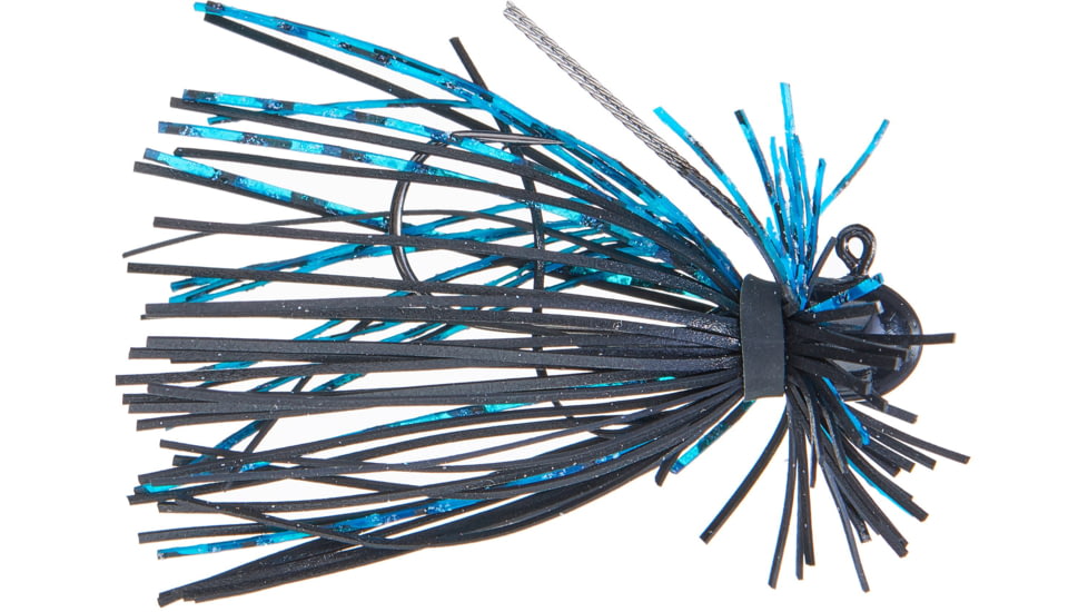 Buckeye Lures Mushroom Jigs, 1/8 Oz, Black/Blue, BEL-MJBB18