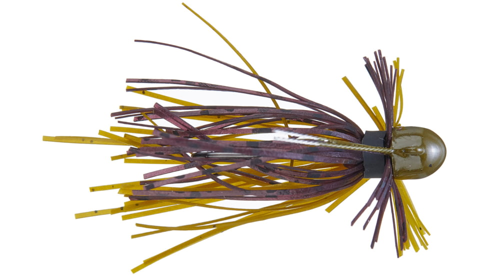 Buckeye Lures Mushroom Jigs, 3/16 Oz, Green Pumpkin, BEL-MJGP316