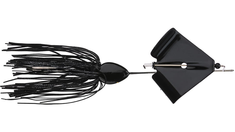 Buckeye Lures Single Bladed Buzzbait, 1/2 Oz, Black, BEL-SBBL12