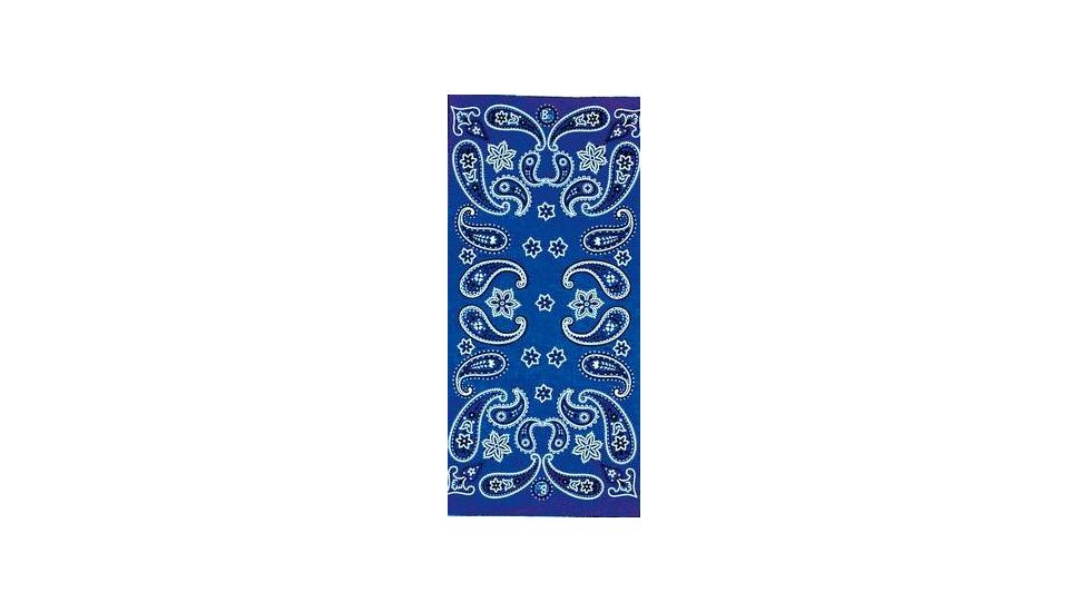 Buff Cashmere Headwear, Paisley Blue 501186